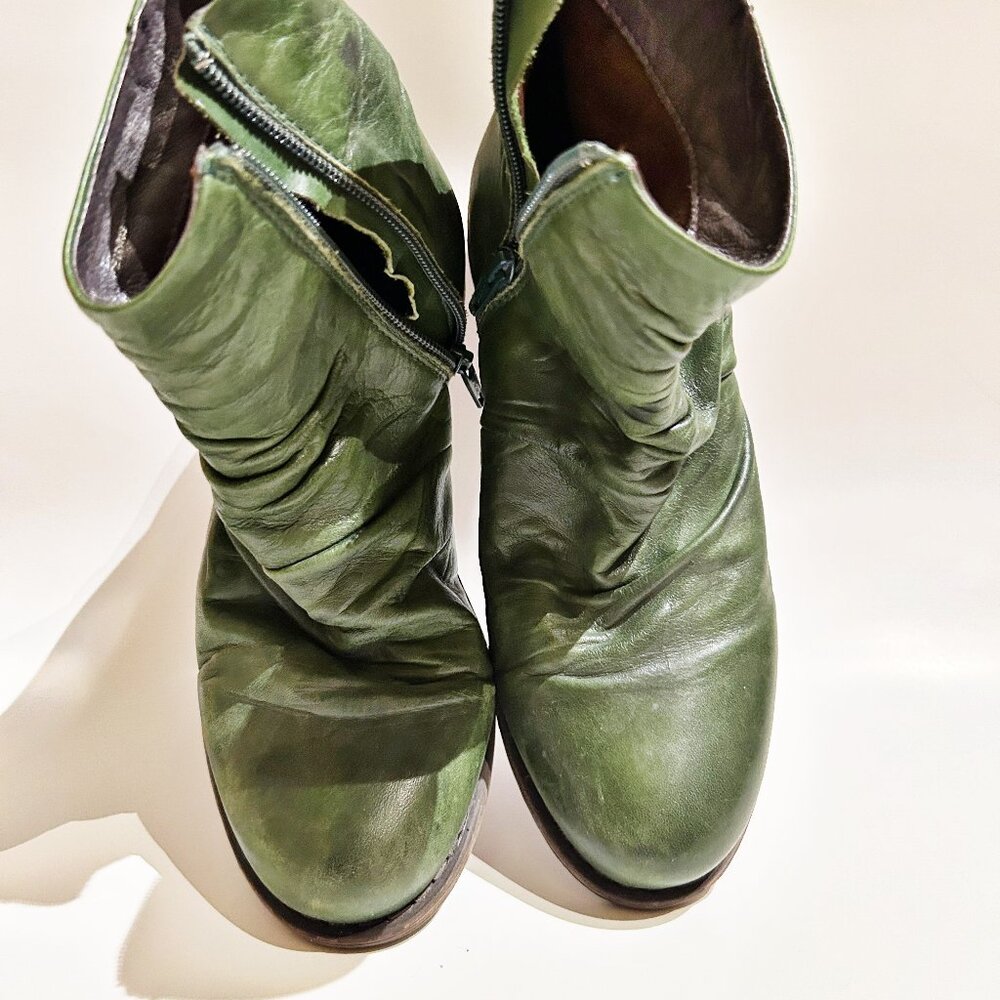 Miz Mooz "Lane" Ankle Bootie in Kiwi - Picture 3 of 10